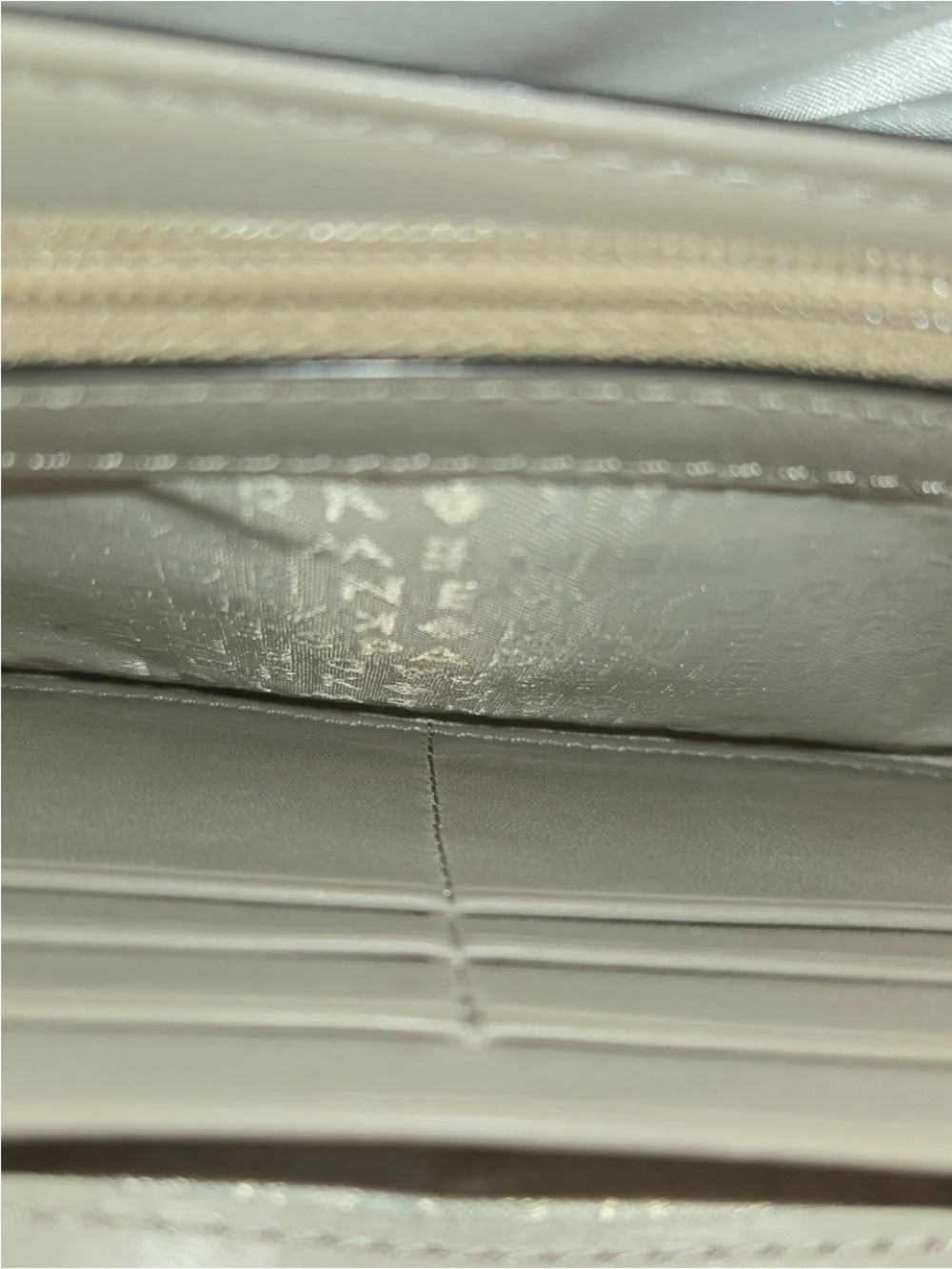 Kate Spade Thistle Continental Wallet Gray Suede Leather Medallion GUC